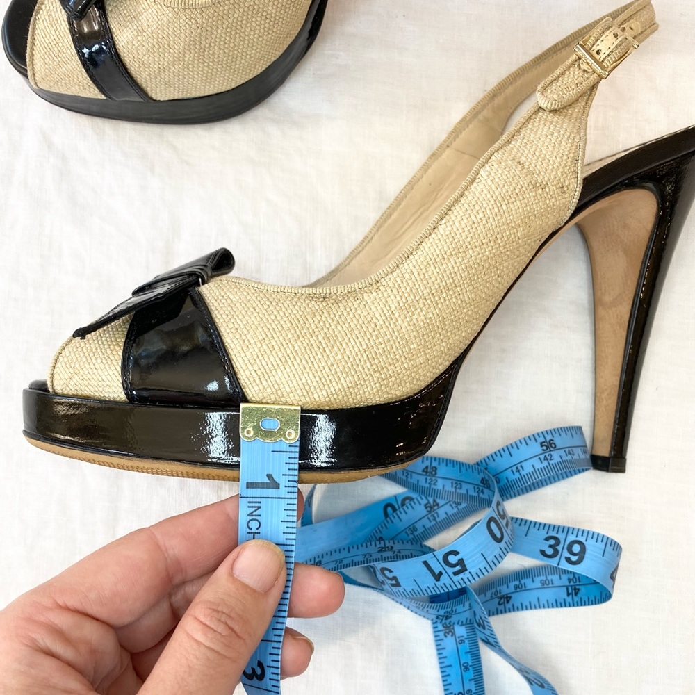 Oscar de la Renta Peep Toe Heels - Picture 13 of 15